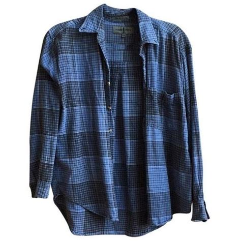 brandy melville blue wylie plaid flannel button down shirt tradesy 37 aud liked on polyvore