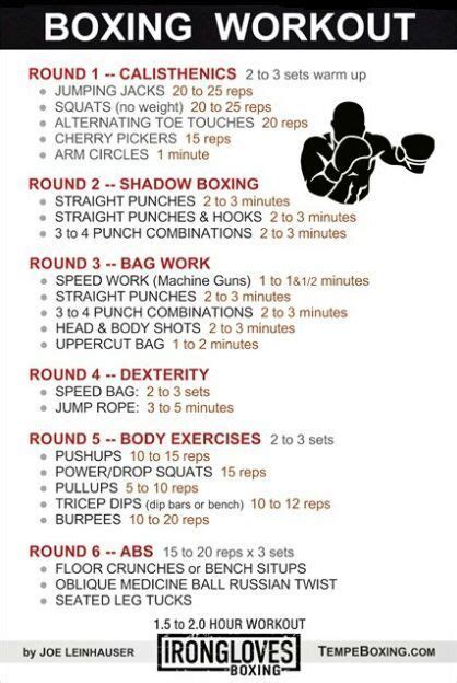 Boxing Workout Boxing Workout Boxing Workout Routine Home Boxing