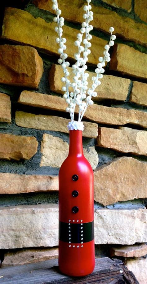 40 Gorgeous Images To Reuse Wine Bottle Into Diy Projects Christmas