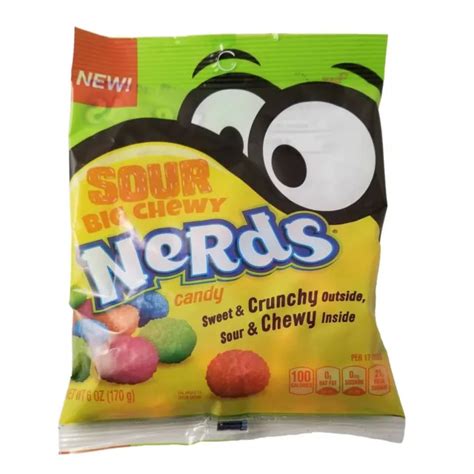 Sour Big Chewy Nerds 4 Packs Of 6oz Bags Free Shipping New Candy