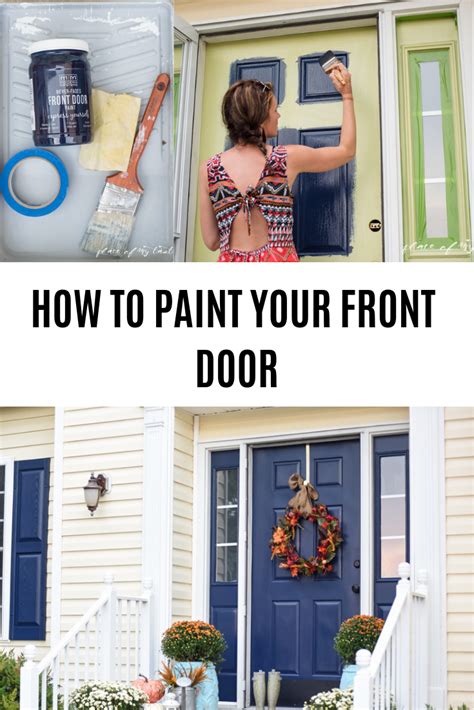 Just as with the primer, let each side of. PAINT FRONT DOOR | Painted front doors, Painted doors, Diy ...