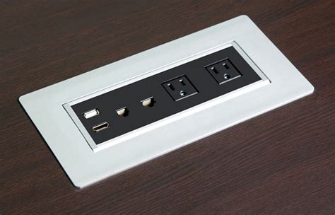 Conference Table Connection Box Built In Table Socket Outletoffice
