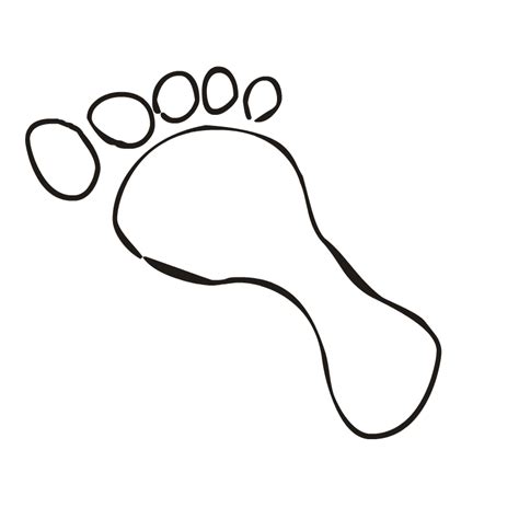Clip Art Foot Outline Clipart Best