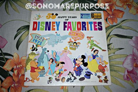 Walt Disney's 50 Happy Years of Disney Favorites Vinyl Record STER-3513 ...