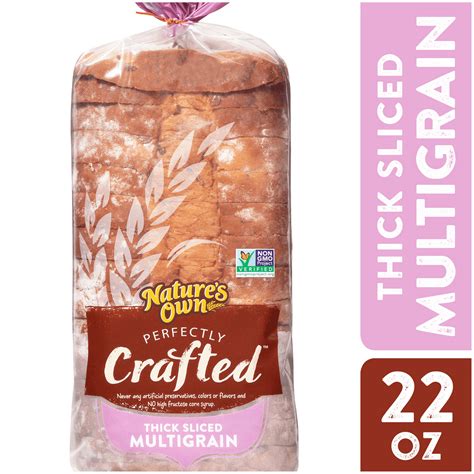 Natures Own Perfectly Crafted Thick Sliced Multigrain Bread 22 Oz