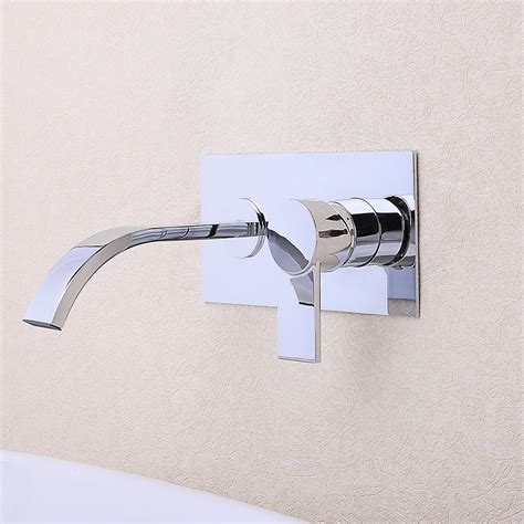 Cheap two way single handle wall mounted zinc bathtub faucet bathroom. Luxury Virt Contemporary Single Handle Wall Mount Bathroom ...