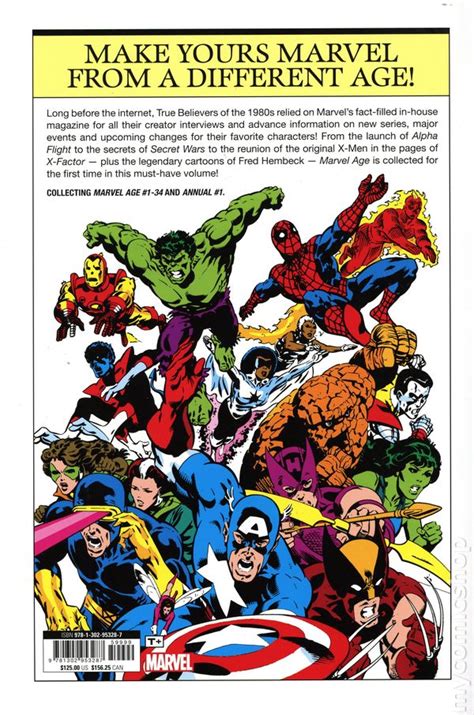 Marvel Age Omnibus Hc 2023 Marvel Comic Books
