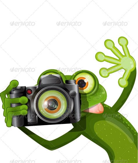 Frog With A Camera By Brux Graphicriver