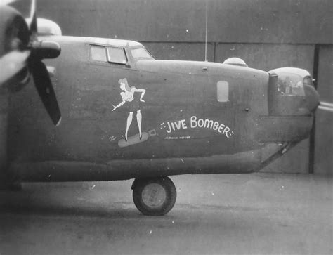B 24 Liberator Bomber Nose Art Jive Bomber 392nd Bomb Group World War