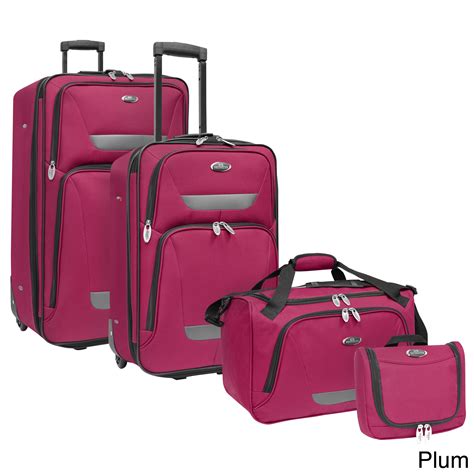 Shop Us Traveler By Travelers Choice Westport 4 Piece Luggage Set