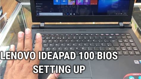 How To Get Into Bios Lenovo Ideapad 100 Youtube