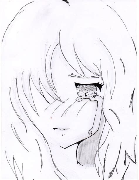 Crying Anime Sketch Sad And Lonely By Justforus88 On Deviantart