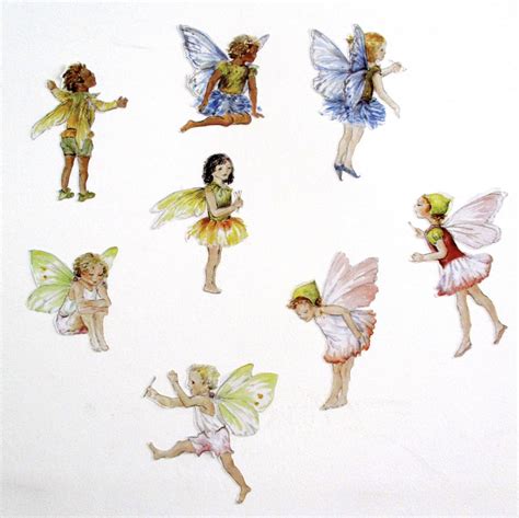 Fairy Wall Stickers Fairy Wall Decals Set Of 8 Watercolor Etsy Hong