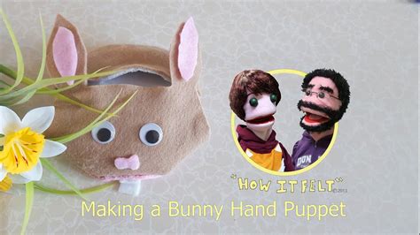 Fuzzy Finger Crafts How To Make A Bunny Hand Puppet Youtube