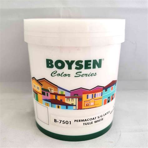 Boysen 7501 Tulle White Semi Gloss Latex Shopee Philippines
