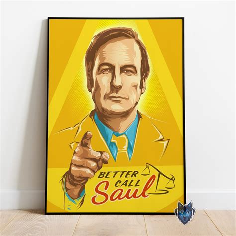 Better Call Saul Poster Saul Goodman Wall Art Rolled Canvas Etsy