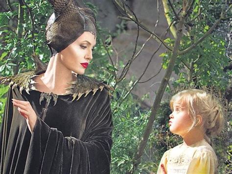 Angelinas Daughter Vivienne Debuts With Mom In Maleficent Hollywood