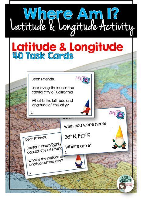 Latitude And Longitude Activities Social Studies Middle School