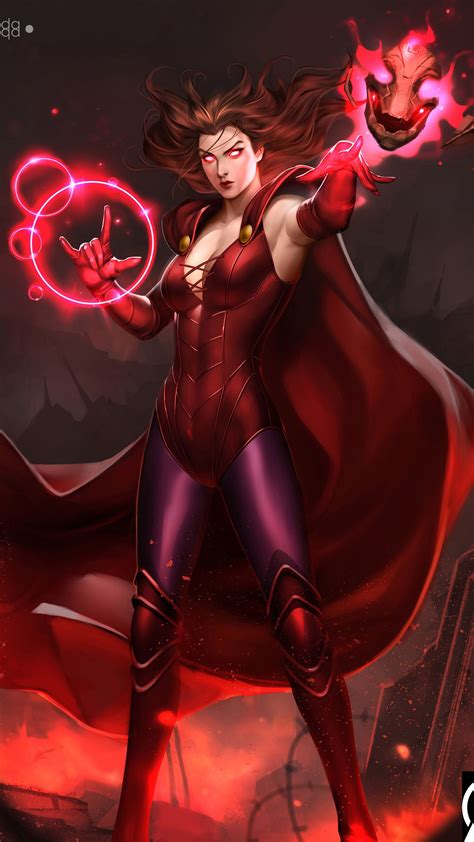 Scarlet Witch K Art Hd Superheroes Wallpapers Photos And Pictures