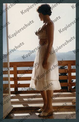 Orig Foto Agfacolor Dame Erotik Fetisch Upskirt See Through Voyeur Vintage EBay