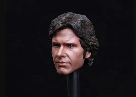 Custom Scale Custom Han Solo Harrison Ford Head Sculpt For Hot Toys