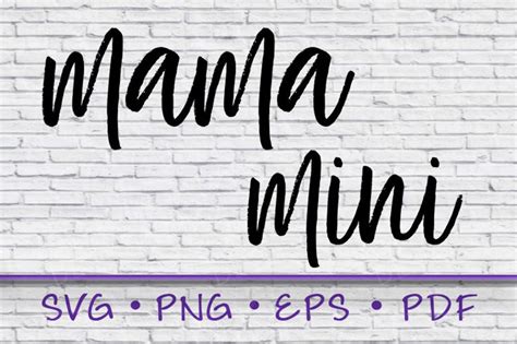 Mama And Mini Mama Mommy And Me Svg Mama Mini Svg Mommy Etsy