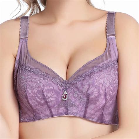 Slimgril Womens Sexy Lace Bra Comfortable Breathable Thin Underwire Push Up B C D Cup Bras