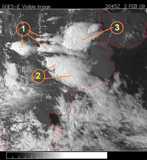 Meteorología Práctica Foto Satelital Visible De La Tormenta De