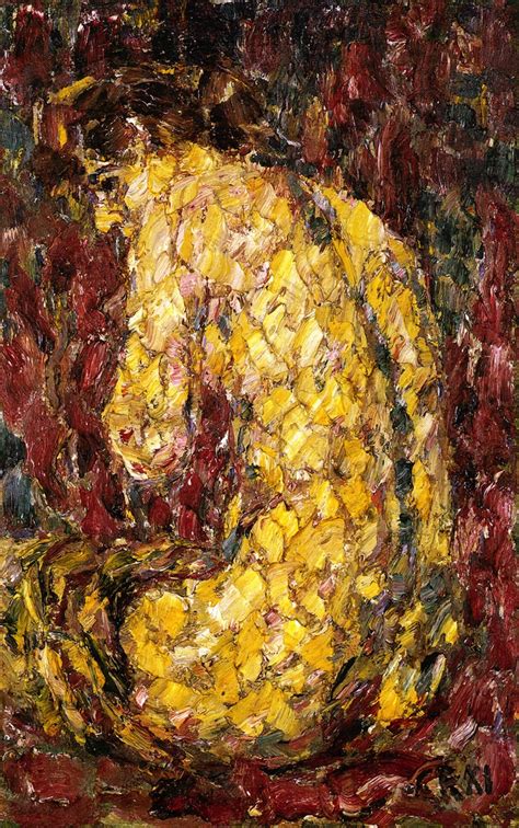 Female Nude Rear View Painting Christian Rohlfs Oil Paintings