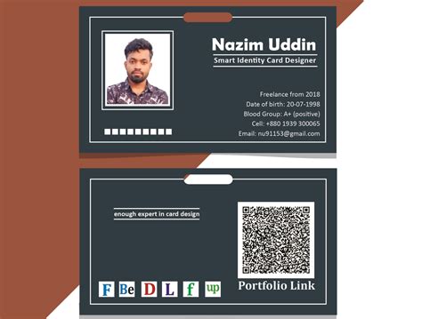 My Identity Card Design Templatefreelancer Id Card Design By Md