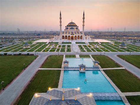 The Sharjah Mosque In The Emirate Of Sharjah The United Arab Emirates