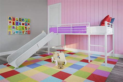 This cool loft bed for children will be a perfect gift for your boy or a girl. Recamara Infantil Dhp Junior Para Niñas Individual ...