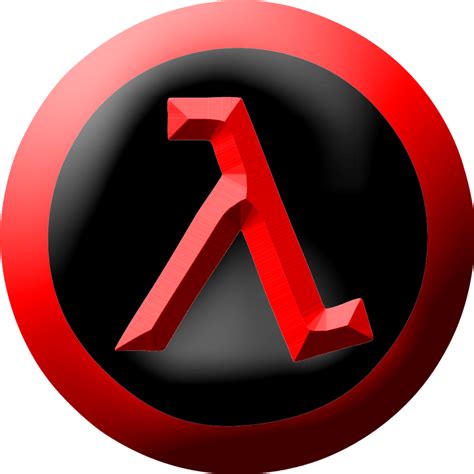 Half Life Red And Black Logo Transparent Png Stickpng