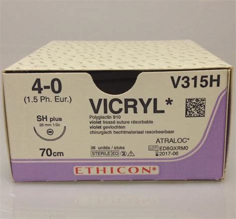 Vicryl Sh Plus Sutur 4 0 36 Stk