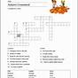 Fall Crossword Puzzle Worksheet