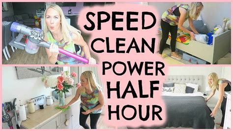 daily cleaning routine power half hour speed cleaning youtube