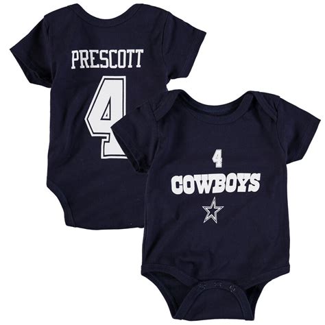 Dak Prescott Dallas Cowboys Newborn And Infant Navy Player Name And Number