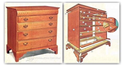 drawer dresser plans woodarchivist