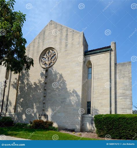 Glen Ellyn Church Editorial Photography Image 58897672