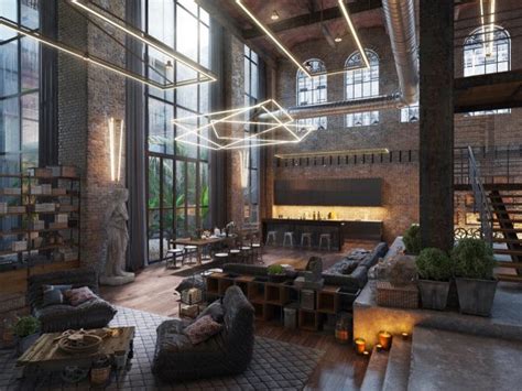 Beautiful Huge Industrial Brick Loft With Dining Living Rooms And