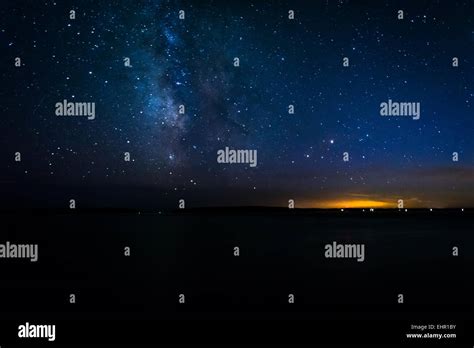 The Milky Way Over The Atlantic Ocean Seen From Acadia National Park