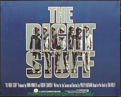 The Right Stuff Movie Poster 5 Stills Deluxe Color Lobby Cards Scott