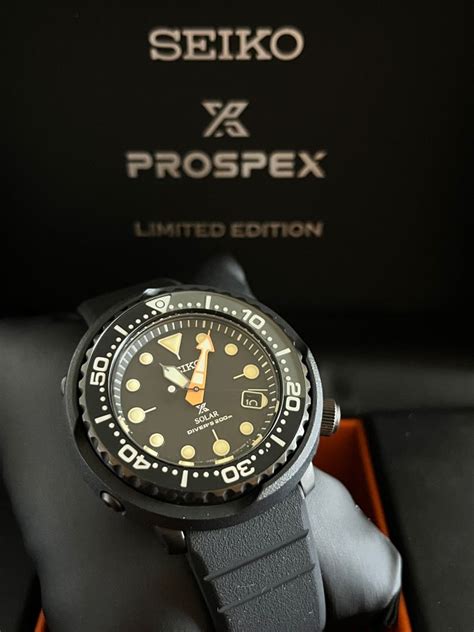 Seiko Prospex Solar Tuna Black Series Limited Edition Luxury Watches