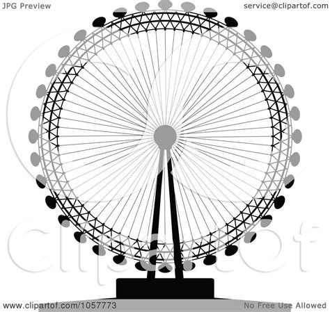 Royalty Free Vector Clip Art Illustration Of A Black Silhouetted London