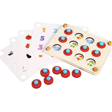 Jual Memory Match Board Gamewooden Memory Matching Game For Kids