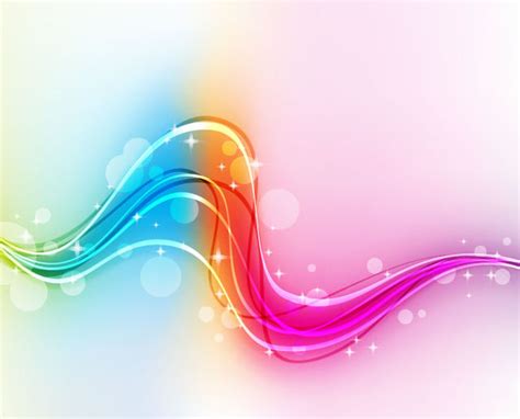Free Vectors Abstract Rainbow Waves And Splats Background The Vector Art