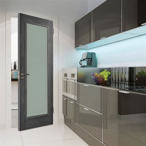 Daiken Grey 1 Panel Frosted Glass Door