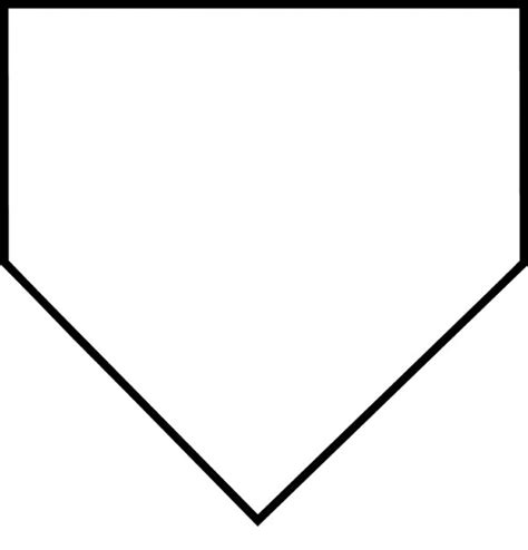 Baseball Diamond Outline