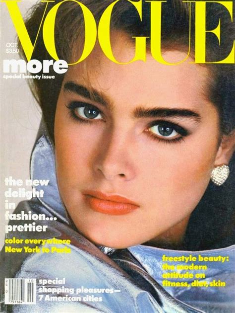 Brooke Shields On The Cover Of Vogue Magazine Brooke Shields Vogue