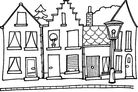 Drawing House 64669 Buildings And Architecture Printable Coloring